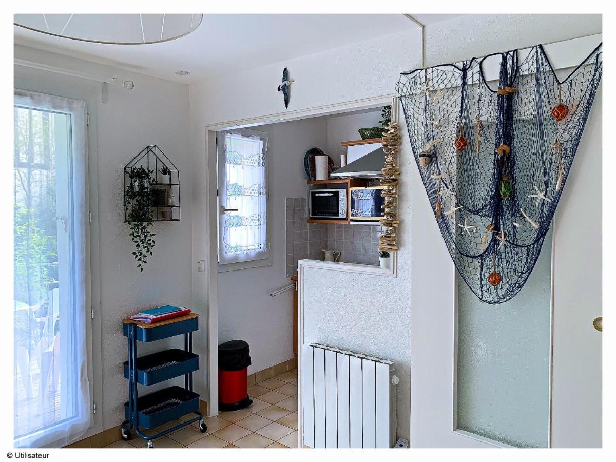 Cabourg, Appartement Plain Pied Avec Terrasse Acces Direct A La Plage Bagian luar foto